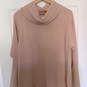Light weight cowl neck sweater